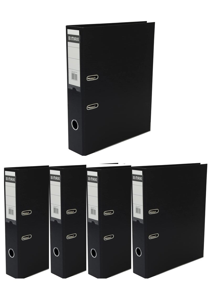 Maxi 5-Piece Office Box File Broad Black  - Image 1