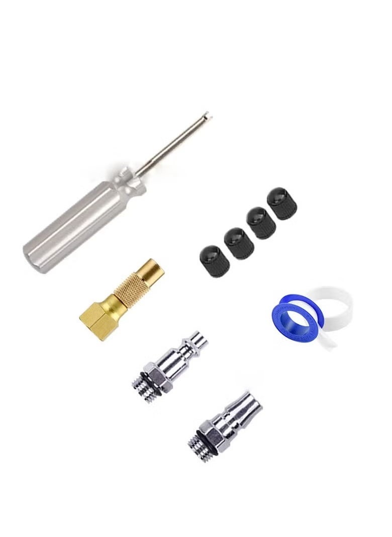 XiuWoo Digital Tire Inflator Pressure Gauge Tire Deflator 200 PSI Air Chuck With Rubber Hose And Quick Connect Coupler  - Image 3