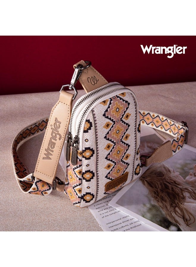 Wrangler Aztec Sling Bag Southwest Crossbody Bags Trendy Chest Bag For Women Shoulder Bag Lgwg2205210Tn - Image 2