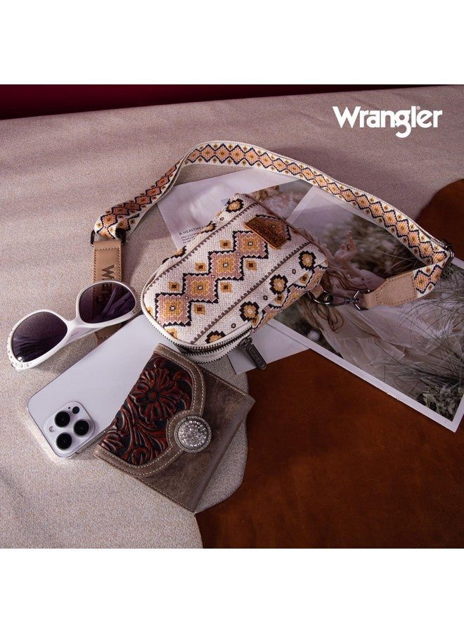 Wrangler Aztec Sling Bag Southwest Crossbody Bags Trendy Chest Bag For Women Shoulder Bag Lgwg2205210Tn - Image 4