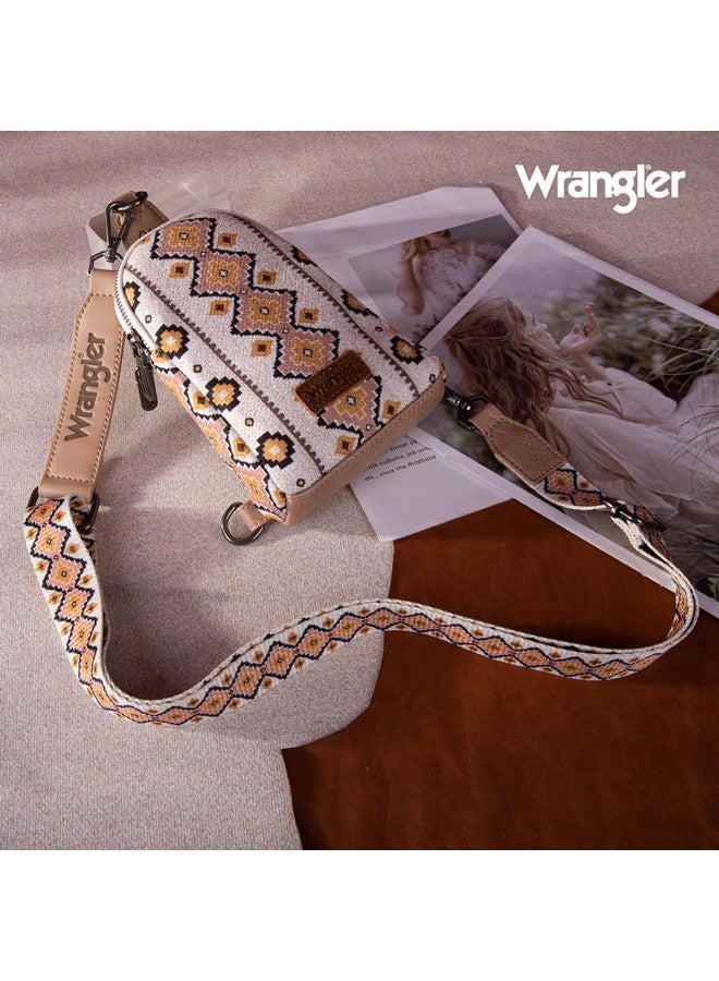 Wrangler Aztec Sling Bag Southwest Crossbody Bags Trendy Chest Bag For Women Shoulder Bag Lgwg2205210Tn - Image 5