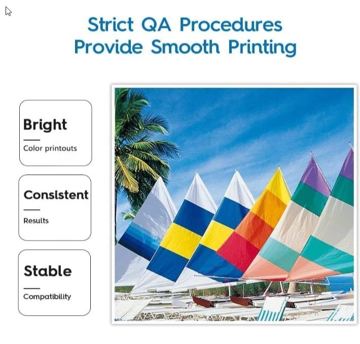 Refill Canon compatible ink 490 590 For Canon Pixma G1400 G1410 G1411 G2400 G2410 G2411 G3400 G3410 G3411 G3416 G4000 Printers. Black 135ML Cyan Yellow Magenta 70ML. - Image 4