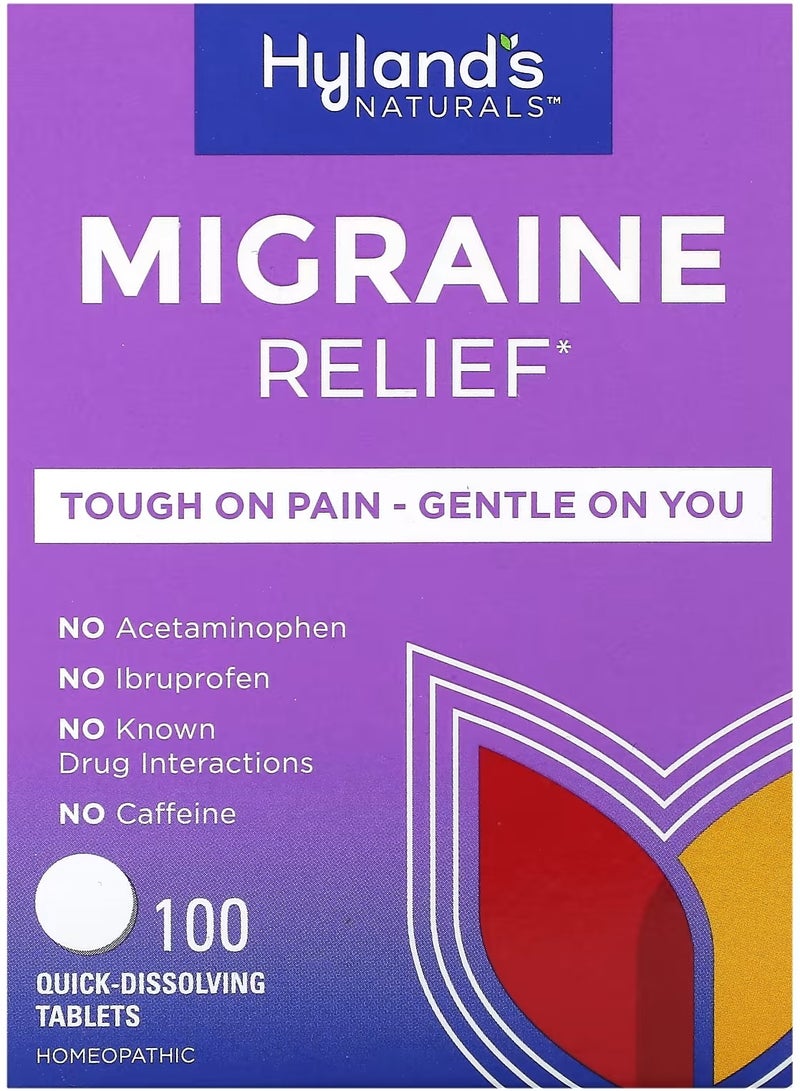 Hyland's Migraine Relief, 100 Quick-Dissolving Tablets  - Image 1