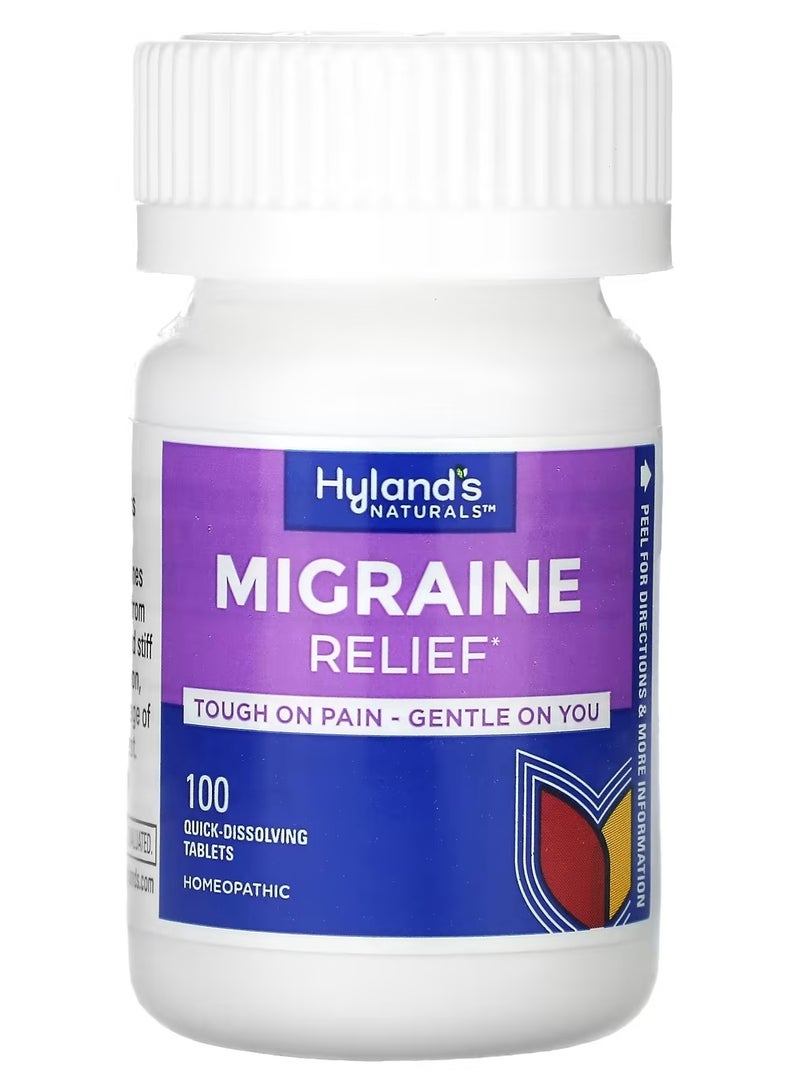 Hyland's Migraine Relief, 100 Quick-Dissolving Tablets  - Image 2