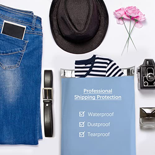 Metronic Poly Mailers Bags 14.5x19 100 Pcs | Medium Shipping Bags for Clothes | Large Mailers Poly Bags, Shipping Envelopes, Mailing Bags for Small Business with Strong Adhesive Blue - Image 4