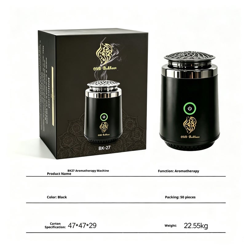 موقد بخور عود إلكتروني BK-27 (معدني) قابل لإعادة الشحن عبر USB لنشر العطر - Image 5