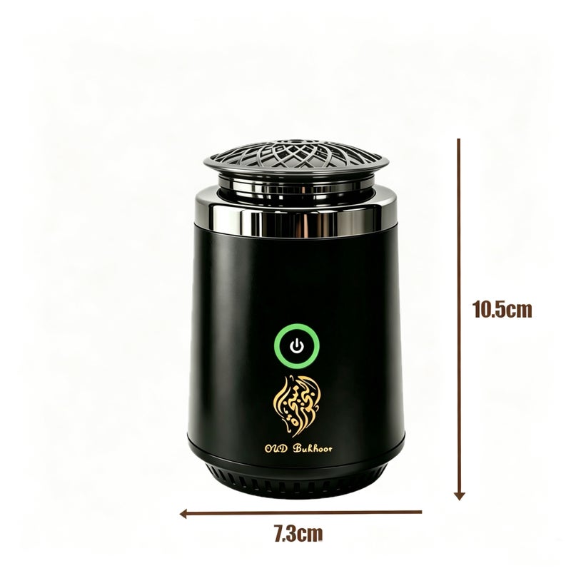 موقد بخور عود إلكتروني BK-27 (معدني) قابل لإعادة الشحن عبر USB لنشر العطر - Image 4