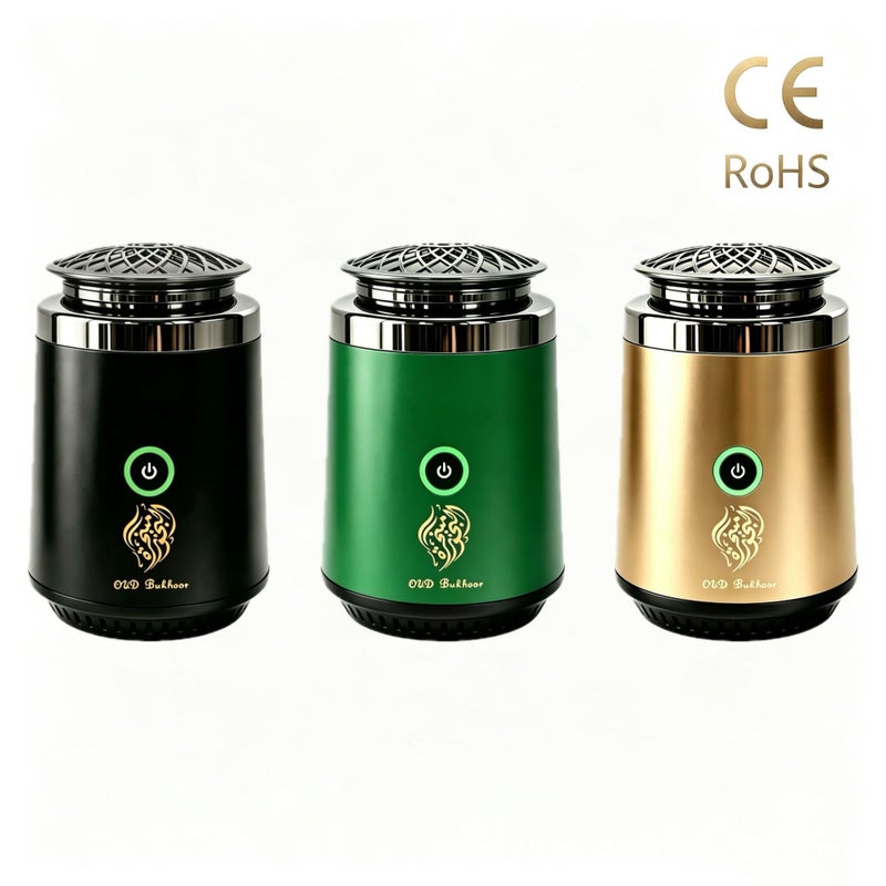 موقد بخور عود إلكتروني BK-27 (معدني) قابل لإعادة الشحن عبر USB لنشر العطر - Image 2