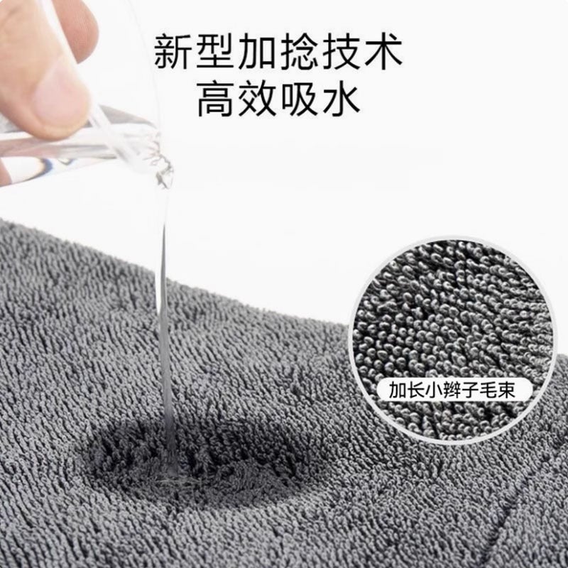 Double-Sided Twisted Cloth Car Wipes 1200G Car Wash Towel Absorbent Edged Pigtails Seamless Water Collection Towel - Image 5