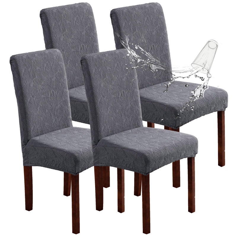 YUEANG Waterproof Dining Chair Covers, Chair Covers for Dining Room Stretch Parsons Chair Slipcover, for Dining Room Kitchen Chair Protector Cover, Removable, Washable - Image 1