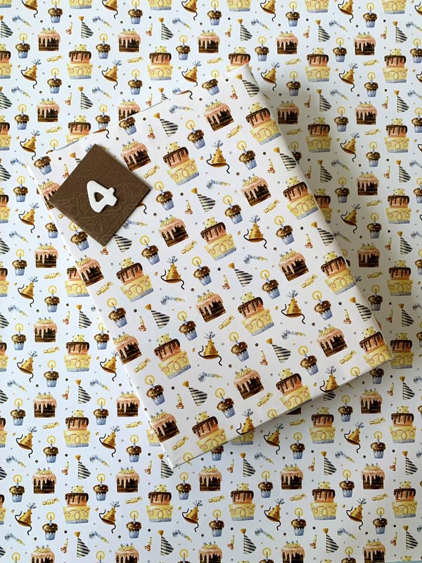 Dovetail Confetti Kids Gift Wrapping Paper Pack of 6 Sheet - Image 1