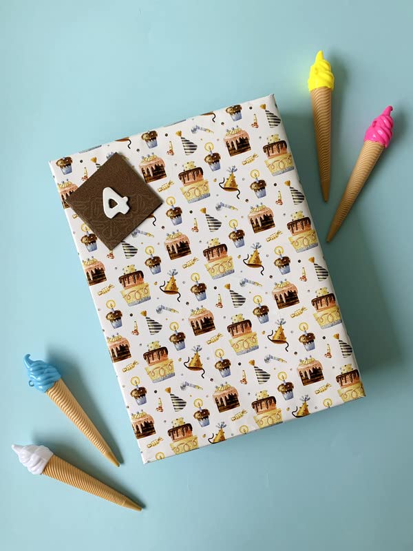 Dovetail Confetti Kids Gift Wrapping Paper Pack of 6 Sheet - Image 2