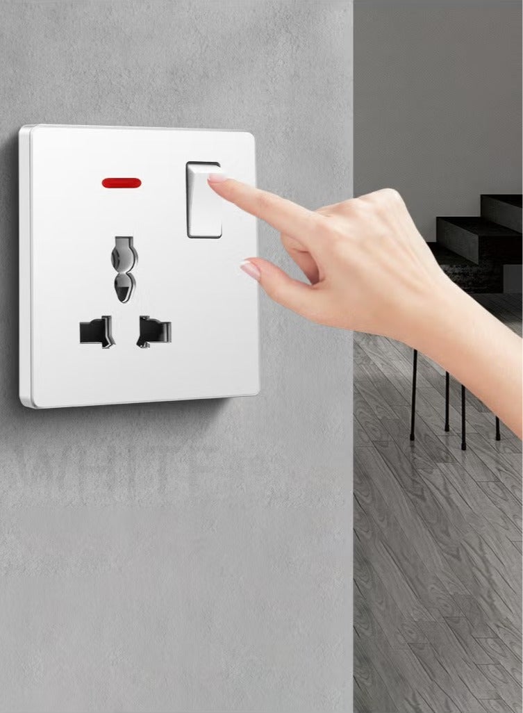 British Standard Socket Switch Multi Power Socket Grey Pc Panel 90mm X 90mm - Image 5