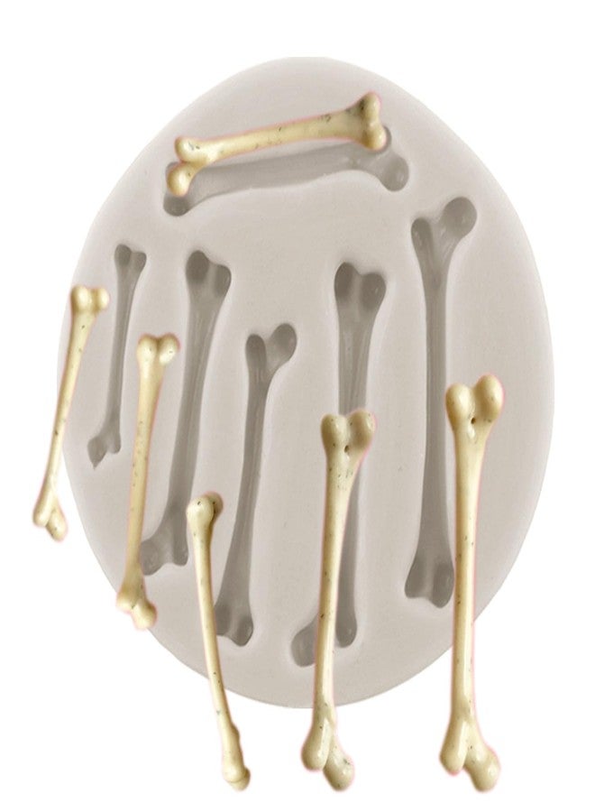 MINFEIDMS Halloween Theme Fondant Molds Bone Candy Molds For Cake Decorating Cupcake Topper Candy Chocolate Gum Paste Polymer Clay - Image 1