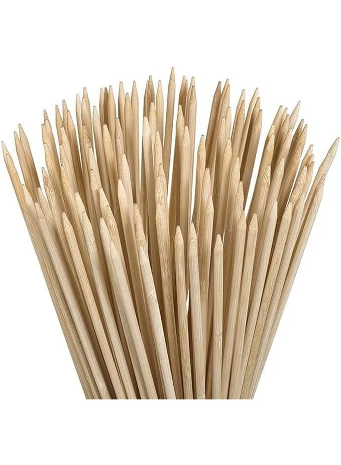 عبوة 100 أسياخ خشبية للشواء – طول مثالي – للشيش طاووق والكباب والخضار – كود 4442 - Image 4