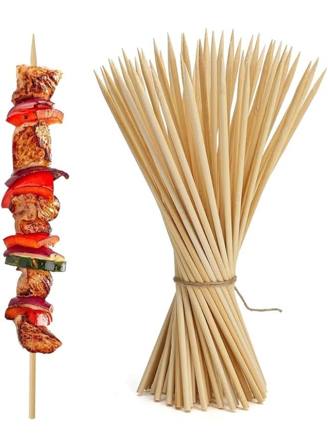عبوة 100 أسياخ خشبية للشواء – طول مثالي – للشيش طاووق والكباب والخضار – كود 4442 - Image 1
