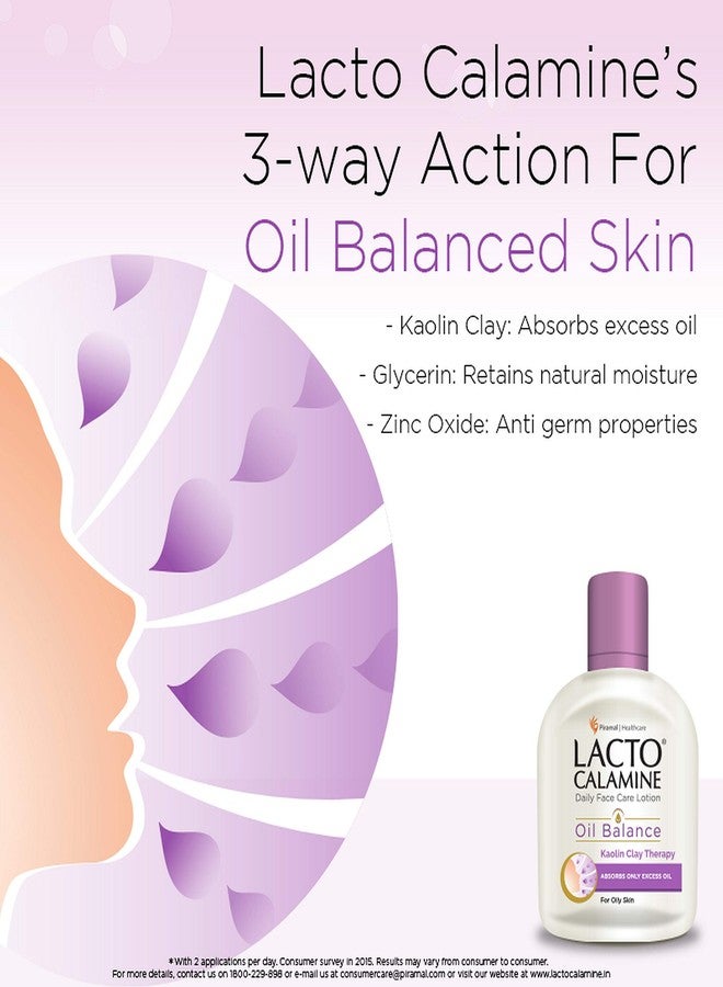 Lacto Calamine Face Lotion for Oil Balance - Combination to Normal Skin - 120 ml And Lacto Calamine Face Lotion for Oil Balance - Oily Skin - 120 ml - Image 4