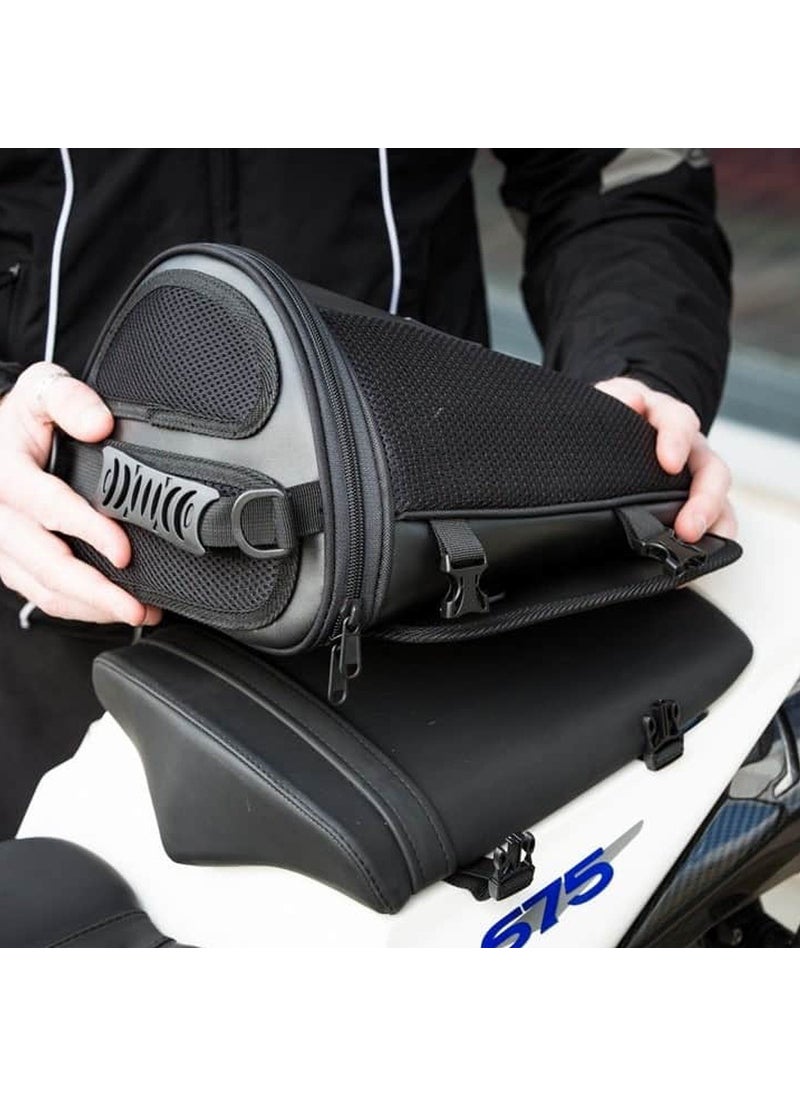Ebakbak Motorcycle Racing Rear Tail Seat Bag Artificial Leather and Reinforced Impertex Fabric Motor Bag  - Image 5
