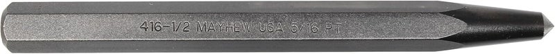 Mayhew Tools 41702 Center Punch, 1/2" x 5/16" Point - Carded, Shot Blast Finish - Image 2