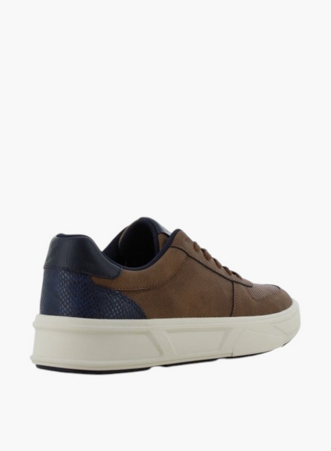 SJ SJ Men's Panelled Lace-Up Closure Sneakers - 636102-692 - Image 3