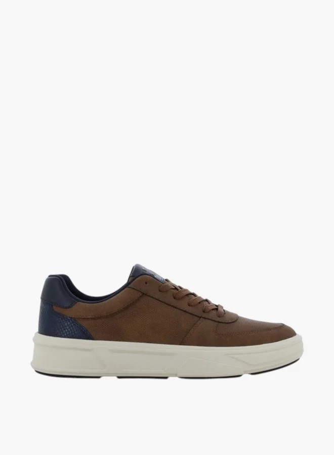 اس جي SJ Men's Panelled Lace-Up Closure Sneakers - 636102-692
