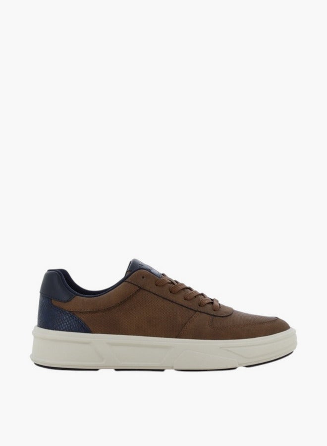 SJ SJ Men's Panelled Lace-Up Closure Sneakers - 636102-692 - Image 2