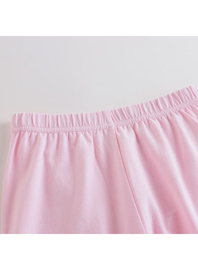 Threegun Kids Class A Soft Stretch Cotton Crew Neck Boys Girls Underwear Set Pink 120 - Image 4