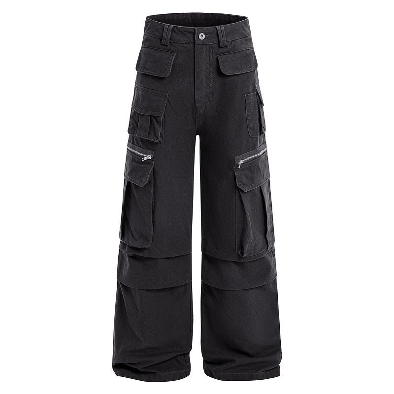 Unisex Classic Denim Jeans Loose Fit Daily Outdoor Wear - Image 3