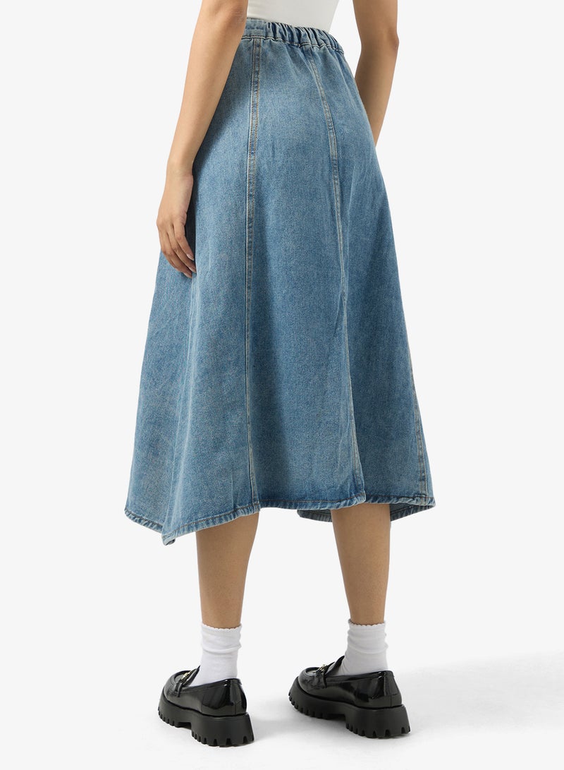 Ginger Denim A Line Maxi Skirt - Image 3