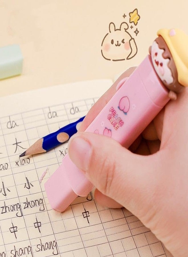 Radiance Unicorn Push Pull Rubber Eraser for Kids | Cute Cartoon Pencil Erasers | Smooth & Smudge-Free Erasing | School Stationery Gift for Boys & Girls | Pack of 2 - Image 4