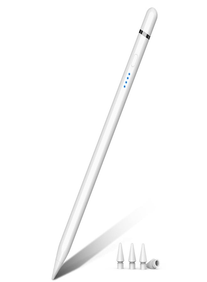 HATOKU Pencil 1st Generation for iPad A16 (2025-2018), Pencil USB C Fast Charging and Magnetic with Tilt Sensitivity & Palm Rejection for iPad Air 3/4/5/M2/M3, Mini 5/6/7, i-Pad 6-11, Pro 11/12.9"/M4 (White) - Image 1