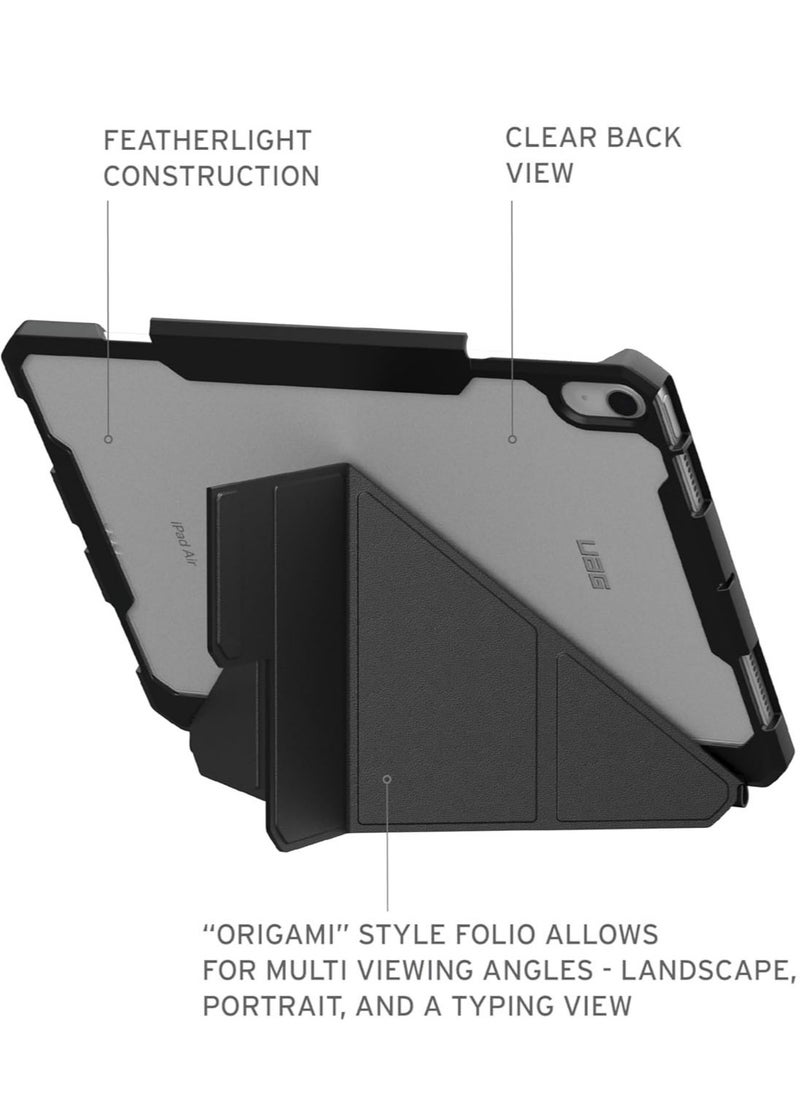 Urban Armor Gear - UAG Essential Armor for iPad AIR 11 inch Case Cover (2024) M2 Folio with Pencil Holder and Adjustable Multi-Angle Viewing Stand - Black - Image 1