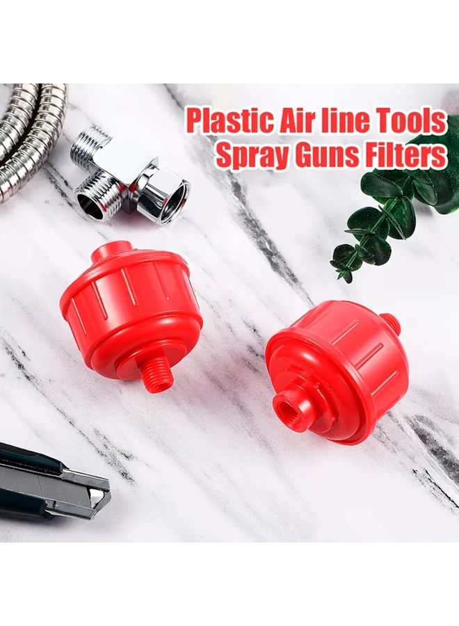 5 Pcs Disposable Mini Air Line Filters 1 4 Inch High Flow Spray Gun Filter Oil Water Separator For Paint Spray Guns Air Tools Regulator Automotive Refinishing Durable Mesh Replaces Whirlwind - Image 5