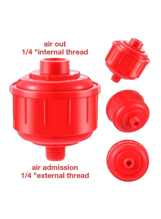 5 Pcs Disposable Mini Air Line Filters 1 4 Inch High Flow Spray Gun Filter Oil Water Separator For Paint Spray Guns Air Tools Regulator Automotive Refinishing Durable Mesh Replaces Whirlwind - Image 3