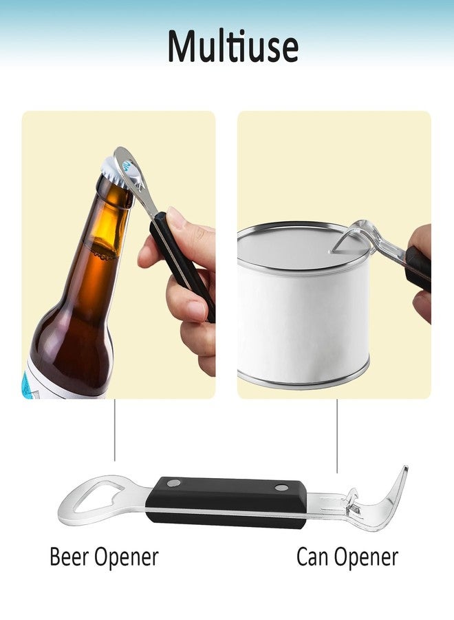 KTOJOY Can Punch Opener Little Cook Stainless Steel Can & Bottle Opener, Manual 2 in 1 Multifunctional Kitchen Tool, Dishwasher Safe (Black) - Image 3