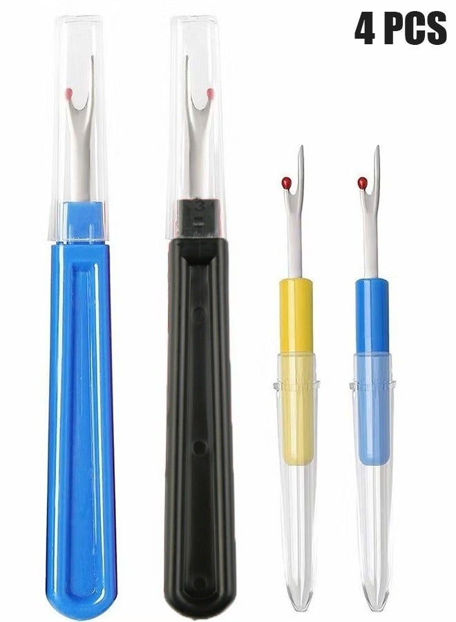 Seam Ripper Set,Seam Rippers Stitch Unpicker Plastic Handle Sewing Colorful Handy Thread Tools Suitable for cross stitch, sewing, handwork (4 Pcs) - Image 1
