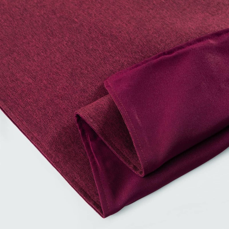 AMBERIS Bed Runner Red, Imitation Linen Decorative Bed Scarf for Home Hotel - Image 4