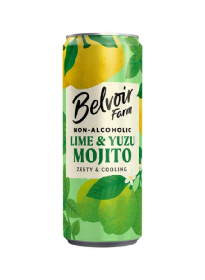 Belvoir Farm Non-Alcoholic Lime & Yuzu Mojito 250ml - Image 1