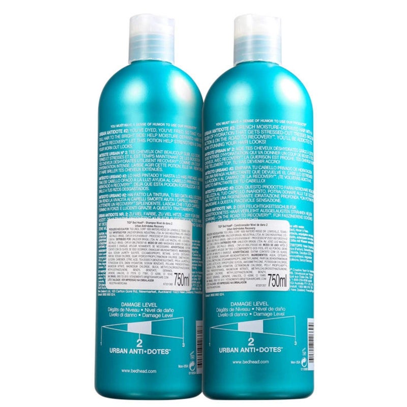 TIGI Bed Head Urban Anti-dote PFZoVz Recovery Shampoo & Conditioner Duo Damage Level 2, 25.36 Oz, 2 Units - Image 2