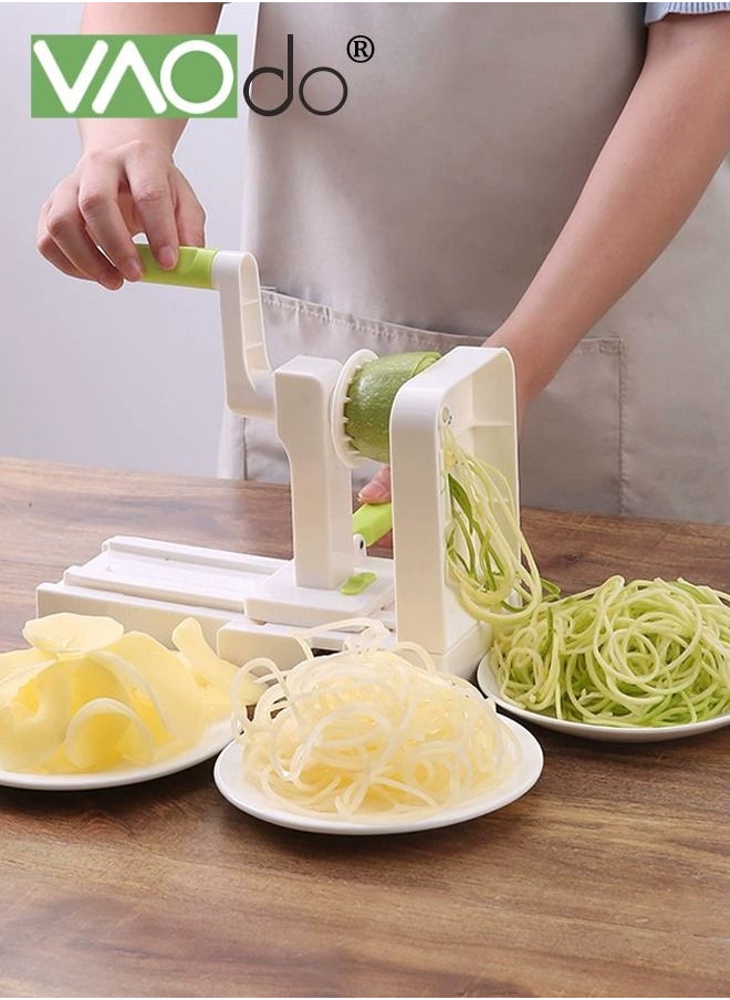 VAOdo - Spiralizer for Veggies Zucchini Noodle Maker Slicer w/ 5 Blade Cutter Attachments Vegetable Spiralizer for Cucumber Slicer Curly Fries Zoodles Potato Squash & Spaghetti - Image 1