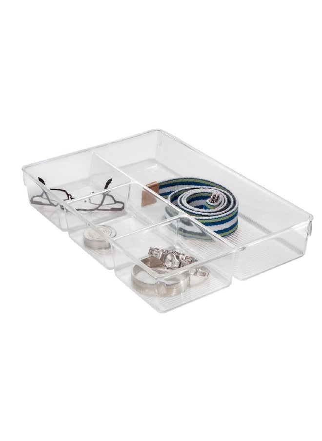 4-Section Linus Durable Plastic Dresser and Drawer Organizer Clear 22.9 x 33 x 5.6 cm 60830 - pzsku/Z6975562C90867C78A4E4Z/45/_/1708508599/b35d4665-e2f4-4873-ae2a-b5af7a566fb9