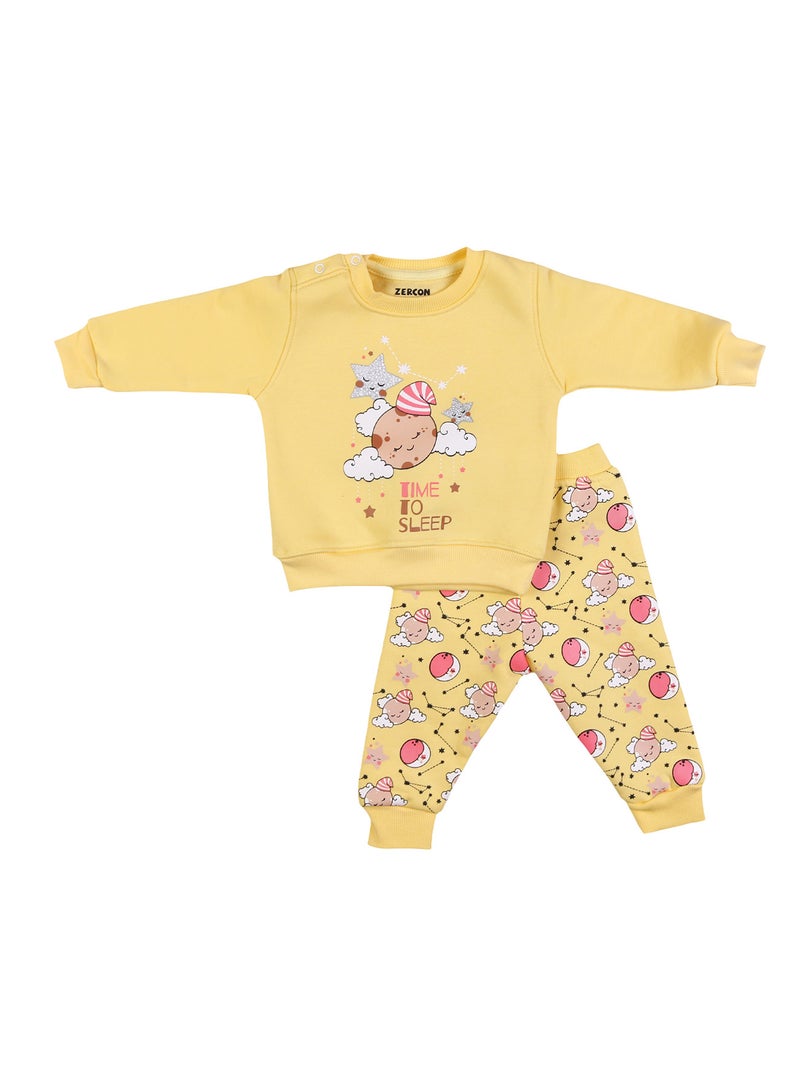 زيركون بيجامة شتوي لحديثي الولادة - 1265 - Image 1