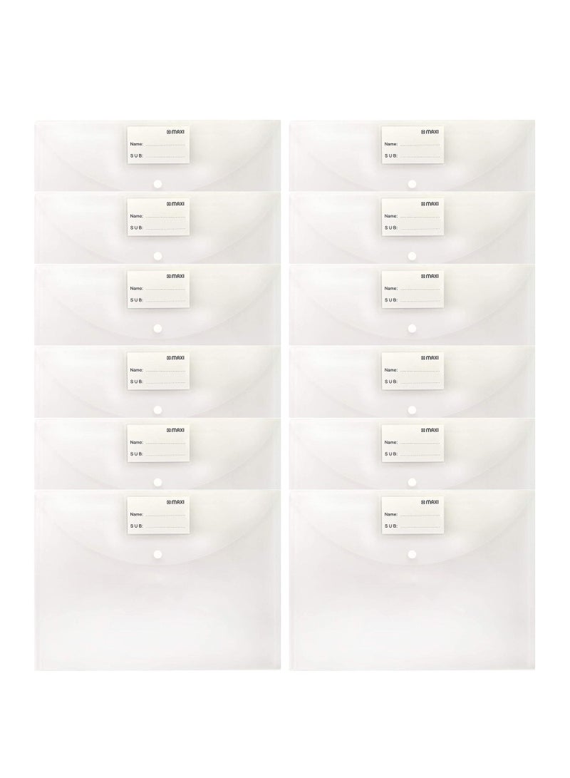 Maxi 12-Piece Clear Document Bag Set Clear  - Image 1