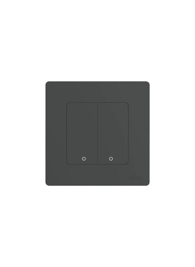 مويس مفتاح زر الضغط الذكي تيوا من مويس بتقنية ZigBee - تحكم في منزلك بسهولة - يتطلب محور ZigBee من مويس للتحكم بالتوقيت، عن بُعد والتحكم الصوتي - متوافق مع أليكسا وجوجل هوم - 2 عضو، رمادي - Image 2