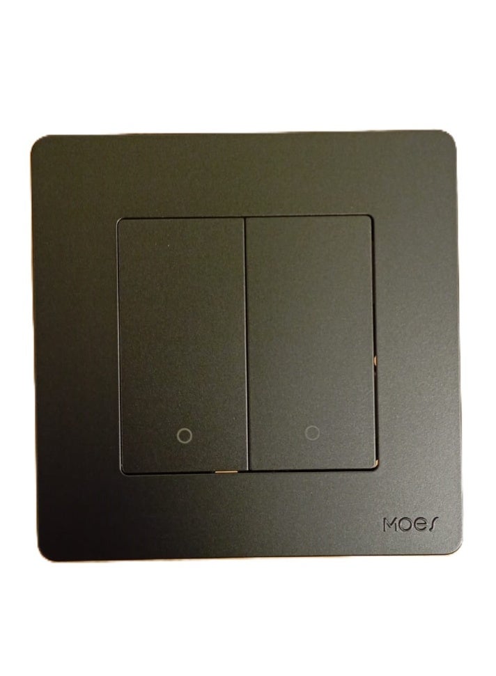 مويس مفتاح زر الضغط الذكي تيوا من مويس بتقنية ZigBee - تحكم في منزلك بسهولة - يتطلب محور ZigBee من مويس للتحكم بالتوقيت، عن بُعد والتحكم الصوتي - متوافق مع أليكسا وجوجل هوم - 2 عضو، رمادي - Image 3