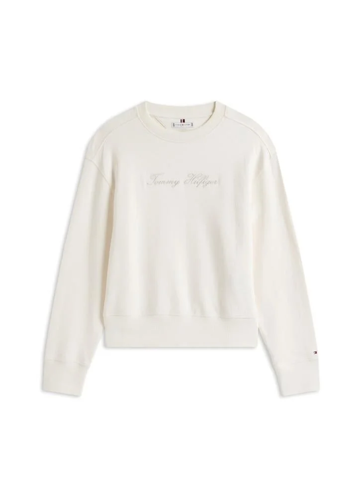 TOMMY HILFIGER  Graphic Crew Neck Sweatshirt for Women | Best Price UAE
