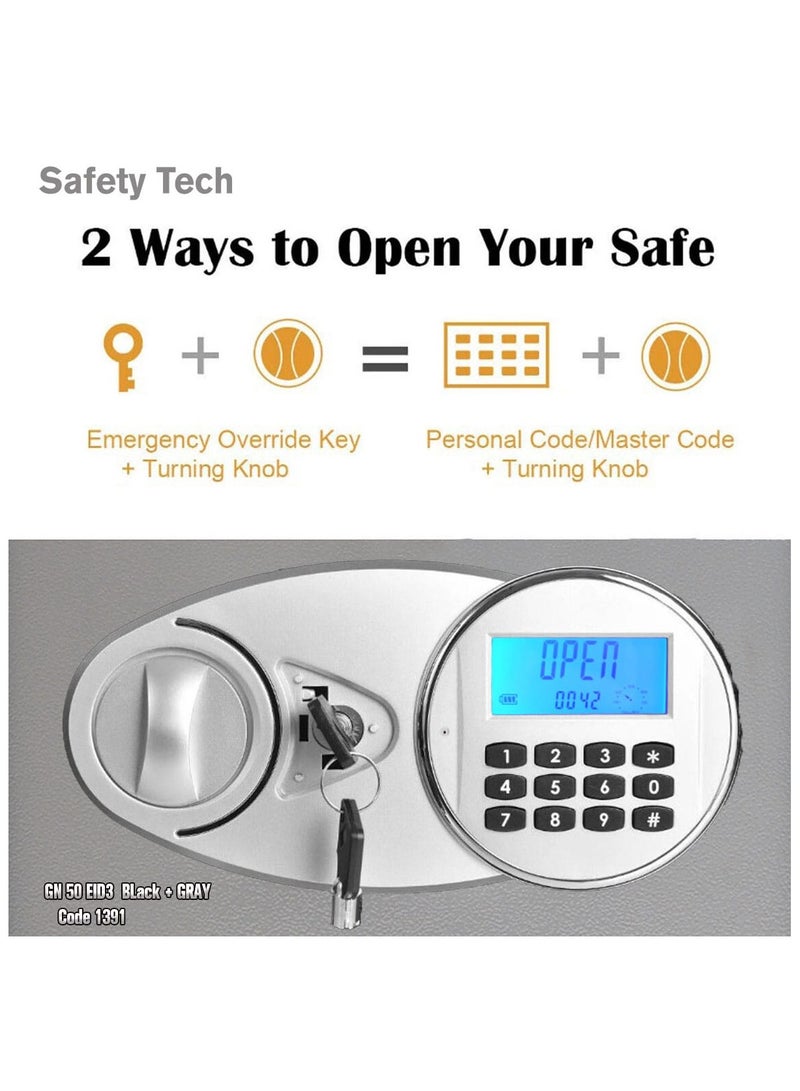 Safety Tech Safety Tech GN 50 EID3 Electronic Safe with Combination Codes and Illuminated Display  - Image 3