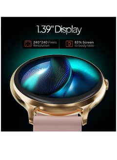 Zoom Plus Bluetooth Calling Full Touch Display Multi-Function Smartwatch For Men & Women Pink  - Image 3