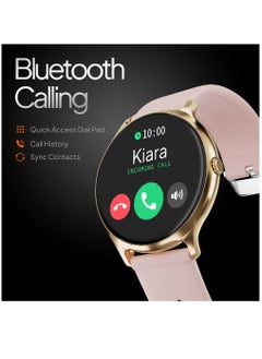 Zoom Plus Bluetooth Calling Full Touch Display Multi-Function Smartwatch For Men & Women Pink  - Image 2