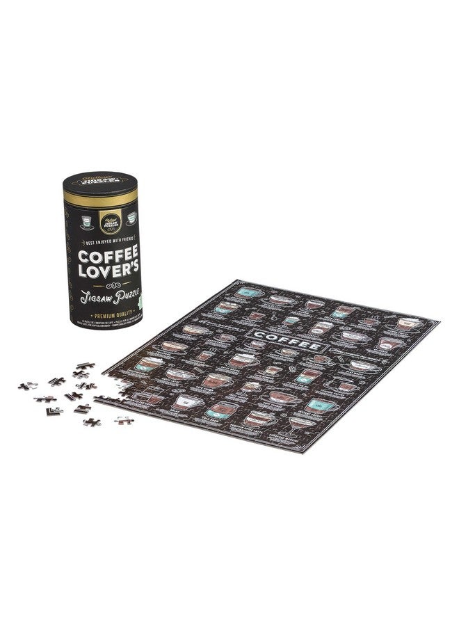 Ridley's Coffee Lover’s 500-Piece Jigsaw Puzzle - Coffee Puzzle with Informational Image, Sturdy Storage Tube Included - Activity Puzzle - Makes a Great Gift - Image 1